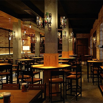 Area makan dengan desain interior modern